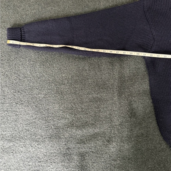 Ralph Lauren Men's Navy Blue Boatneck Wool Sweater - Picture 5 of 6